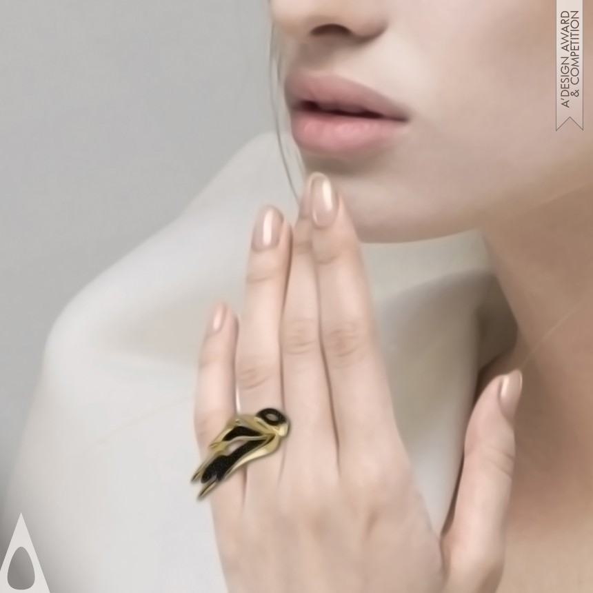 Silver Jewelry Design Award Winner 2015 Garuda Collection Ring, Earrings 