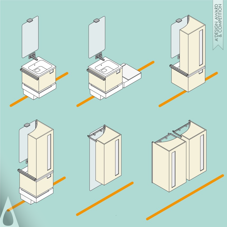 Nilo Gioacchini & Opus Srl's System-Two Multifunctional Sanitary Ware