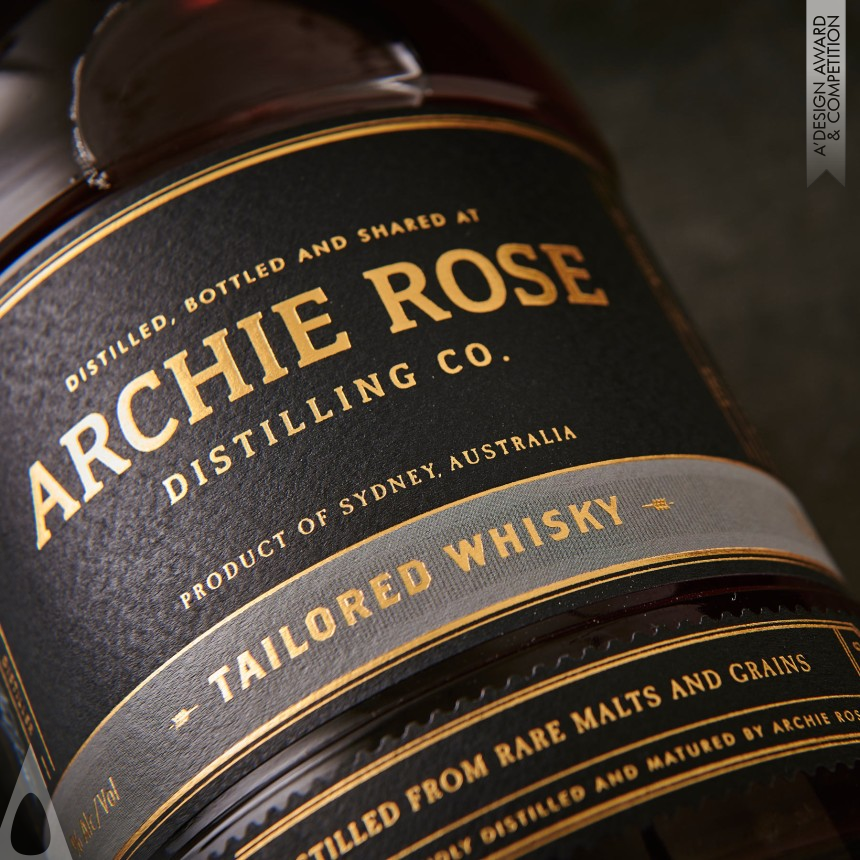 Squad Ink's Archie Rose Distilling Co.  Spirits Range Packaging