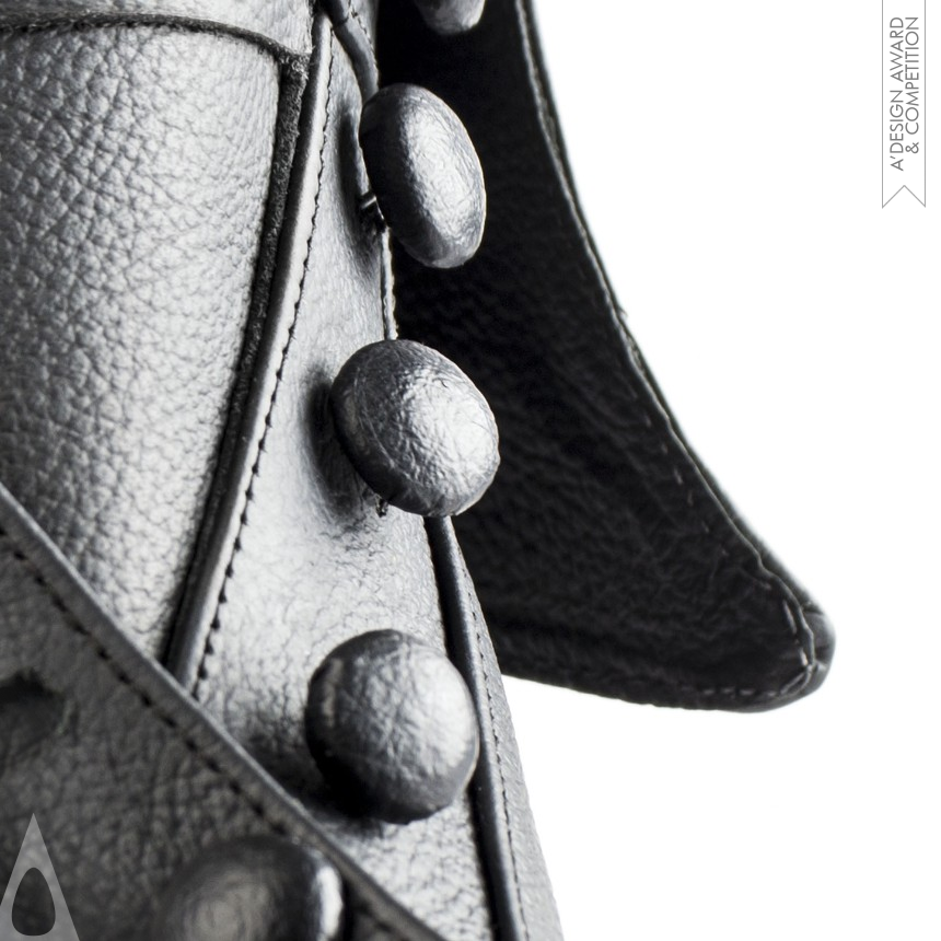 Luxury Buttoned Sneaker - Silver Footwear, Shoes and Boots Design Award Winner