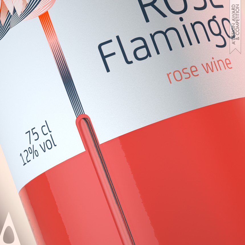 WaldemarArt Design Studio's Rose Flamingo Rose wine