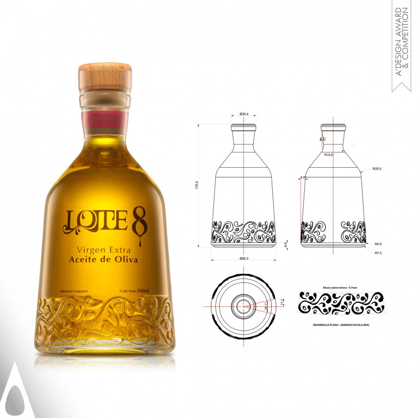 Lote 8 Olive oil - Bronze Packaging Design Award Winner