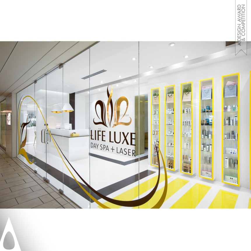 Iron Interior Space and Exhibition Design Award Winner 2016 Life Luxe Day Spa + Laser Retail and Wellness Center 