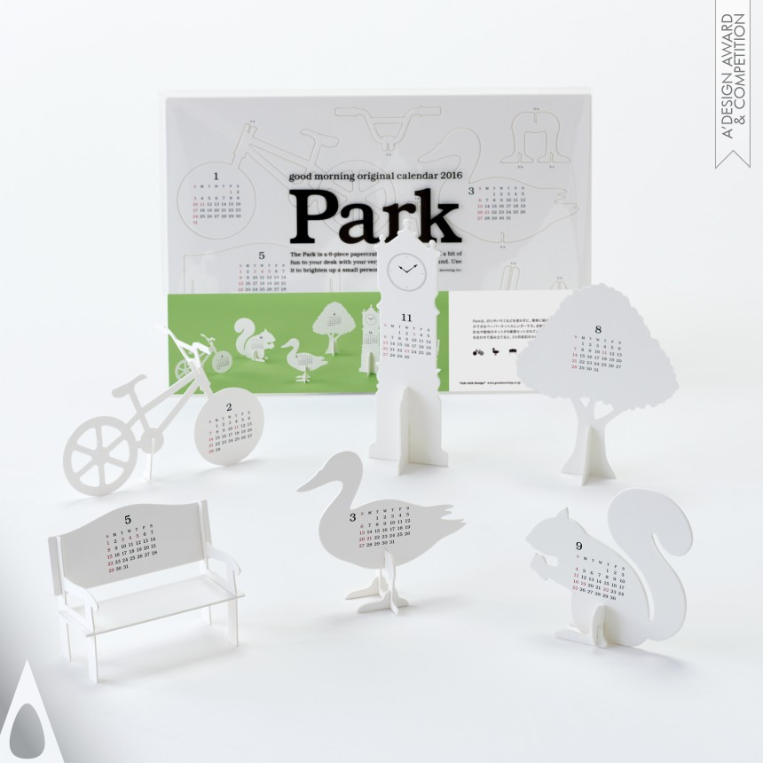 Platinum Graphics, Illustration and Visual Communication Design Award Winner 2016 Calendar 2016 “Park” Calendar 