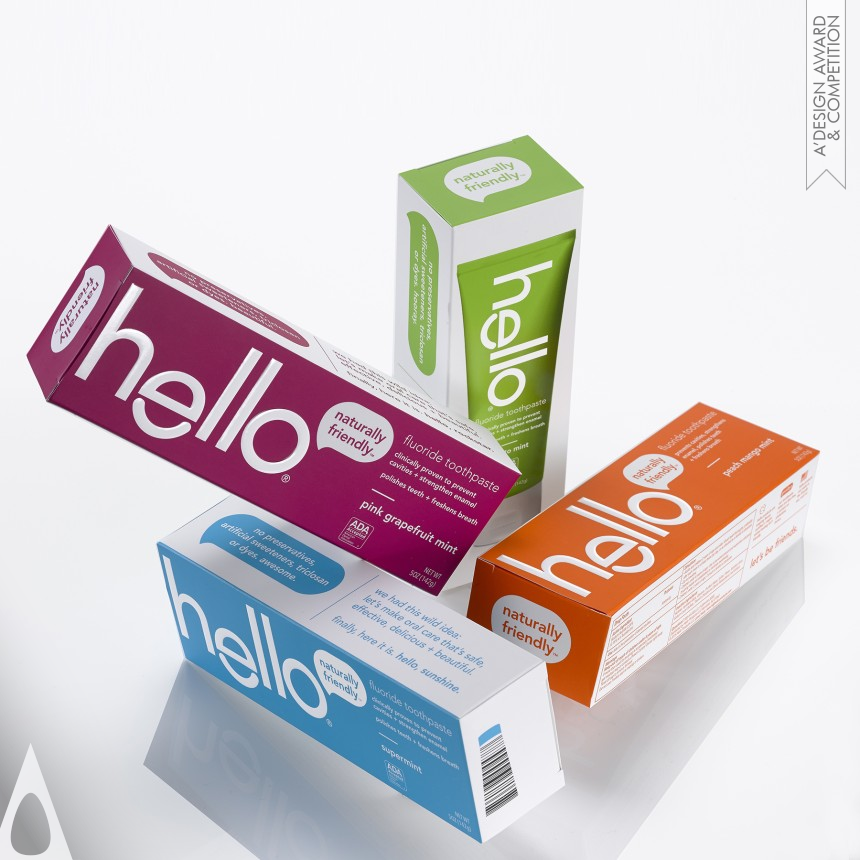 hello Naturally Friendly Toothpastes designed by Ashley Weber