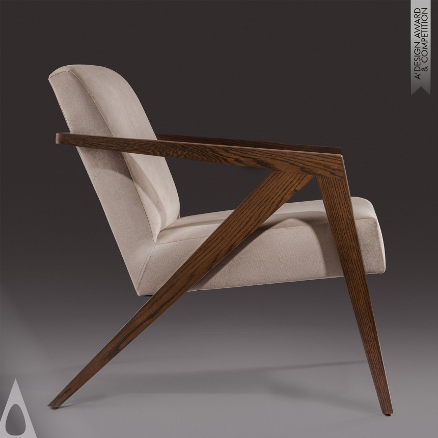 Iron Furniture Design Award Winner 2016 Geometric Lounge Chair/Dining Chair 