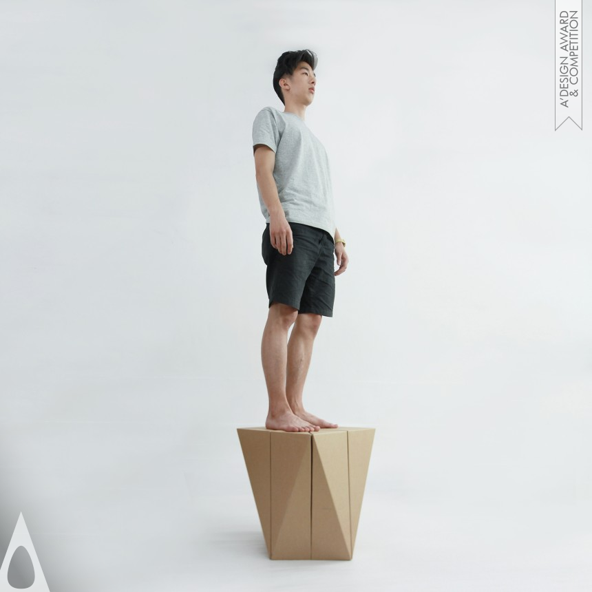 Spiral Stool designed by Daisuke Nagatomo and Minnie Jan