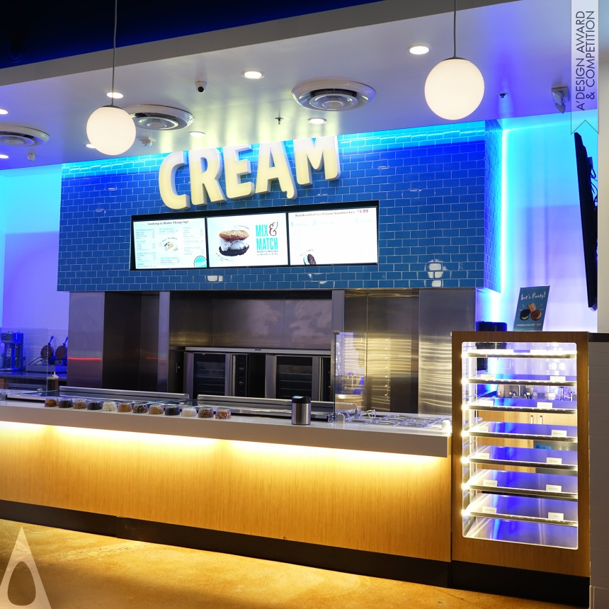 Iron Interior Space and Exhibition Design Award Winner 2016 CREAM Irvine Ice Cream Shop 