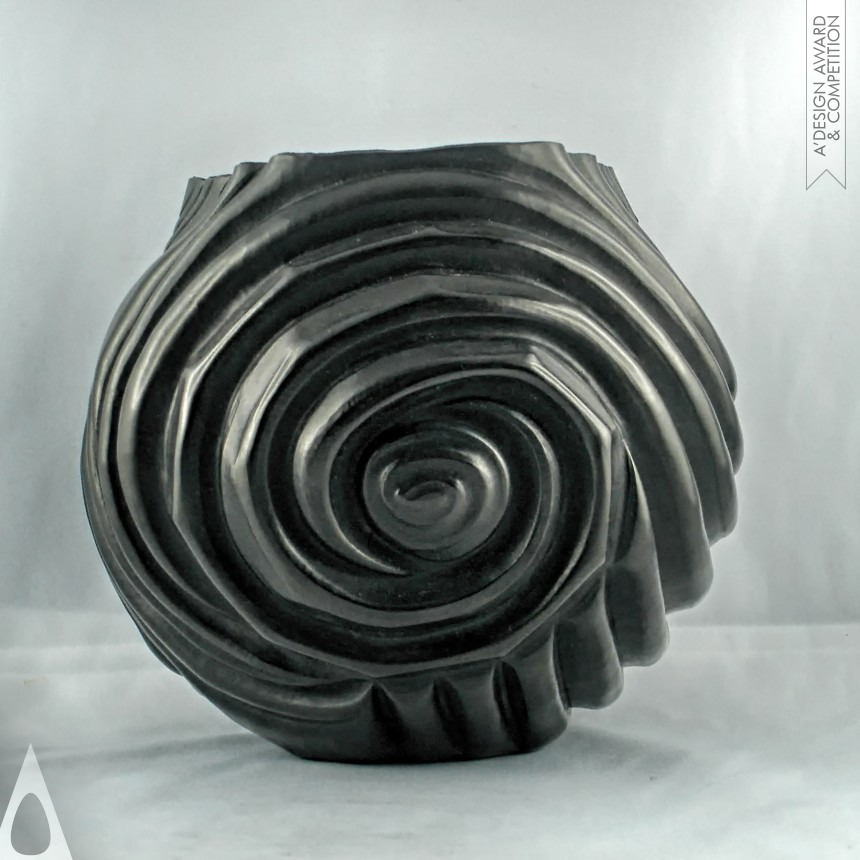 Gilles Laot's VORTEX METALLIC VASES Decorative, Vase