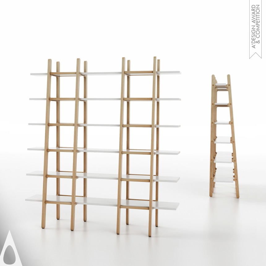 Golden Furniture Design Award Winner 2016 Huxley's Ladder Bookshelves Book shelf 