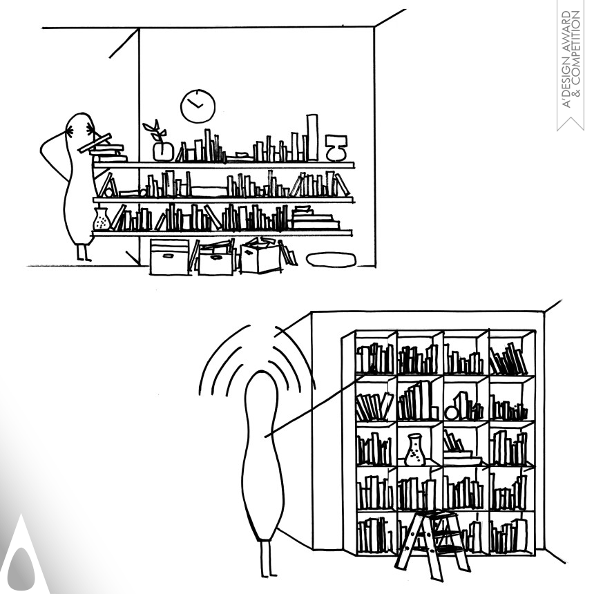 Marc Scimé's Huxley's Ladder Bookshelves Book shelf