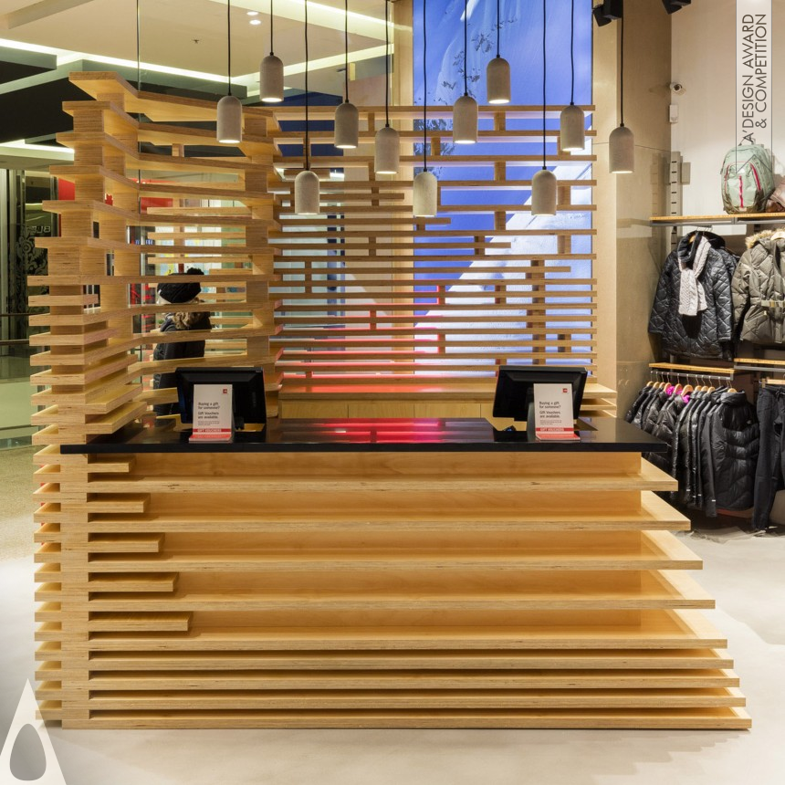 Silver Interior Space and Exhibition Design Award Winner 2016 The North Face Westfiled Bondi Junction Retail Store 