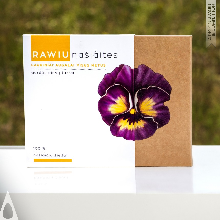 Silver Packaging Design Award Winner 2016 Raw'iu Frozen Foods 