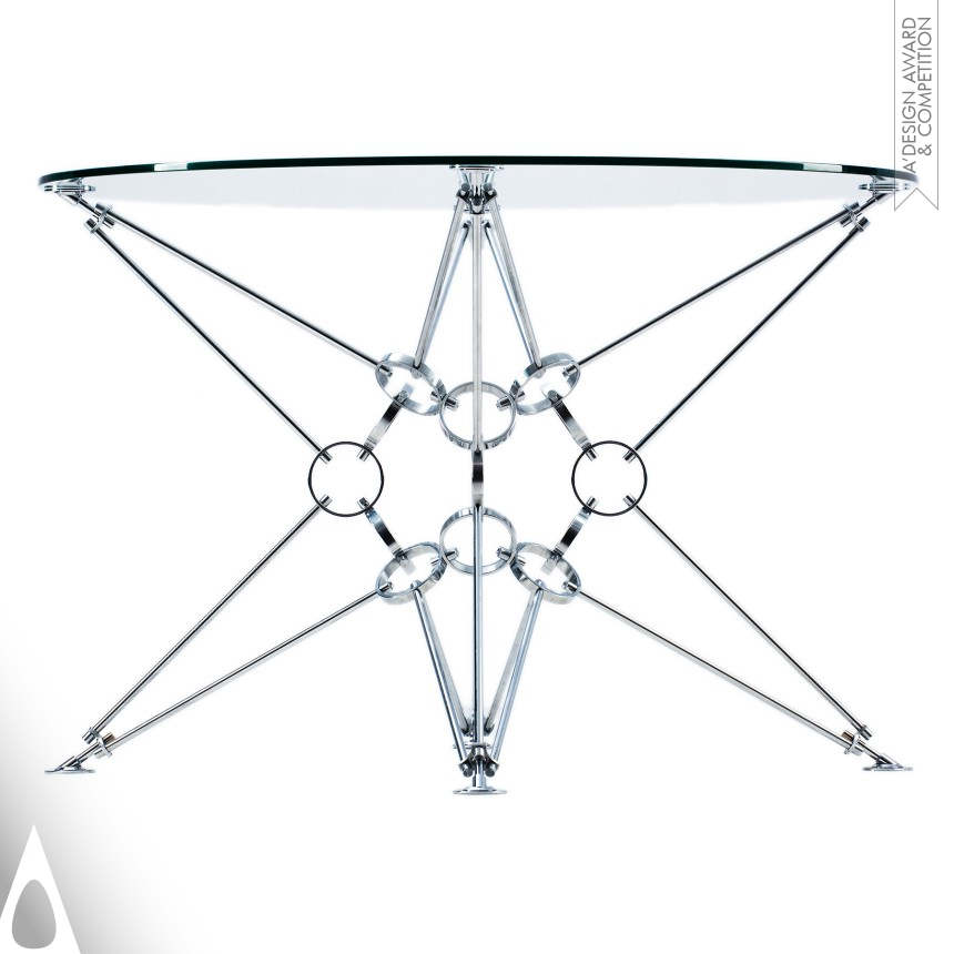 Silver Furniture Design Award Winner 2016 8 pyramids Table  