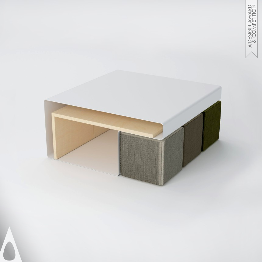 Bronze Furniture Design Award Winner 2016 Sliding Table Side table for a living area 