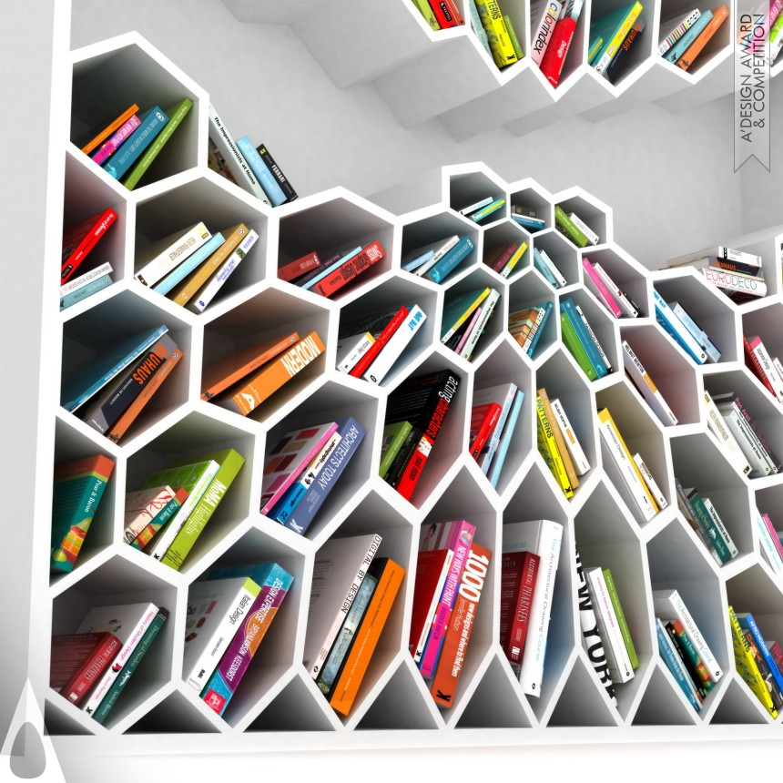 Silver Furniture Design Award Winner 2016 Honeycomb Bookshelf 