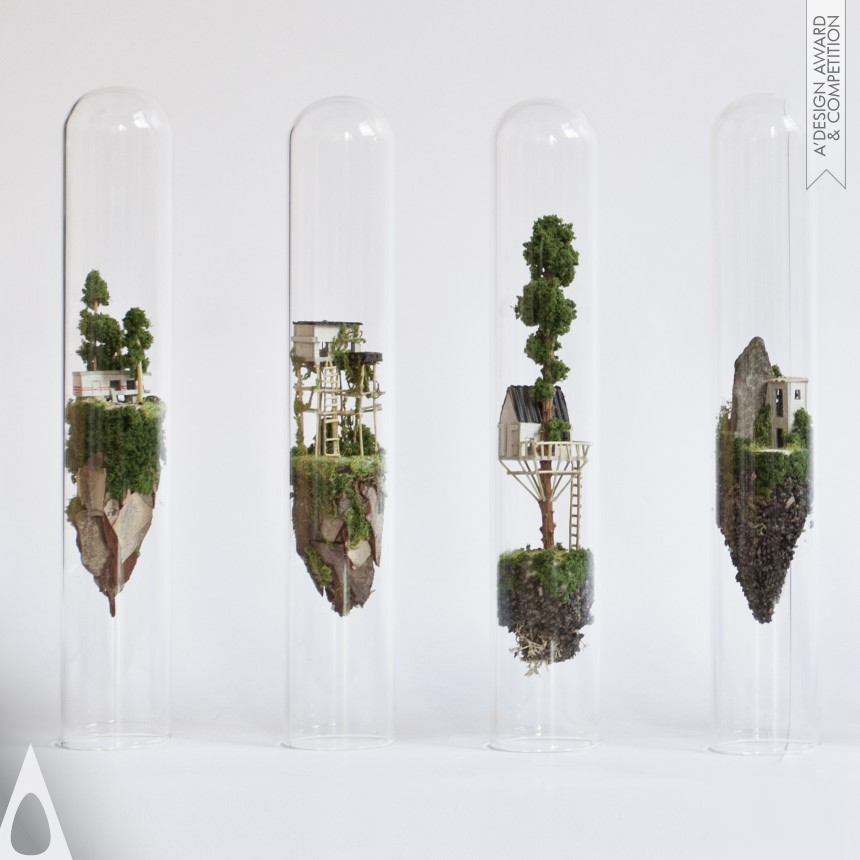 Rosa de Jong's Micro Matter Miniature Sculptures in Glass Test Tubes