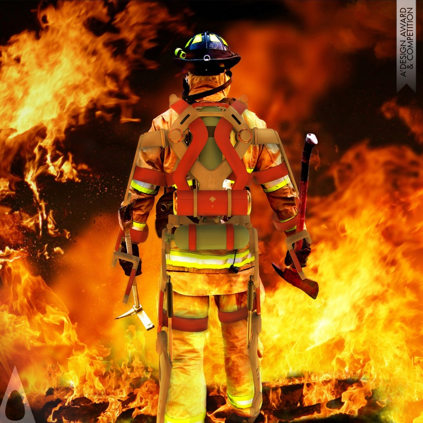 Jiazhen (Ken) Chen's A.F.A.-Powered Exo-Suit for Firefighter Advance Firefighting Apparatus