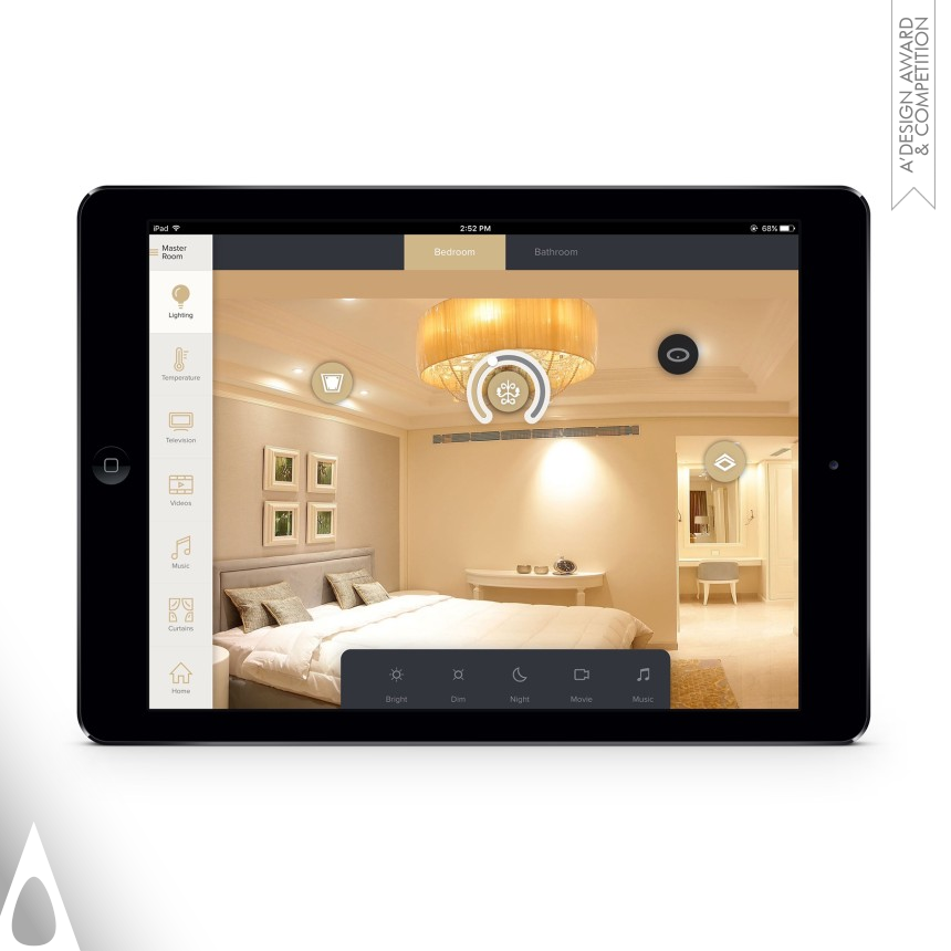 Golden Mobile Technologies, Applications and Software Design Award Winner 2016 CasaDigi Home Automation 