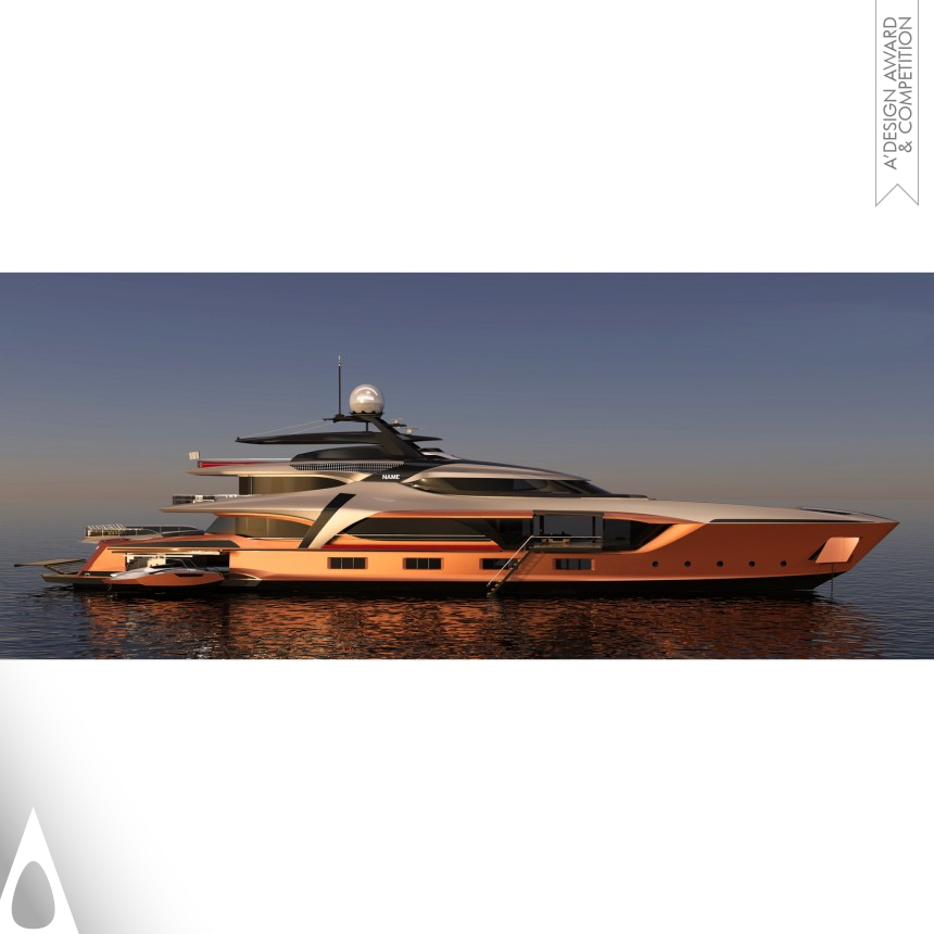 Silver Yacht and Marine Vessels Design Award Winner 2016 PEARL 63 Mega Yacht 