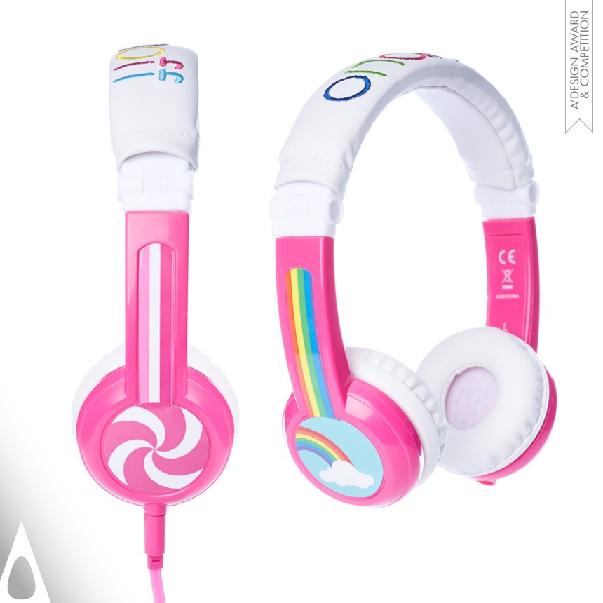 Bronze Baby, Kids' and Children's Products Design Award Winner 2016 BuddyPhones Kids Headphones 