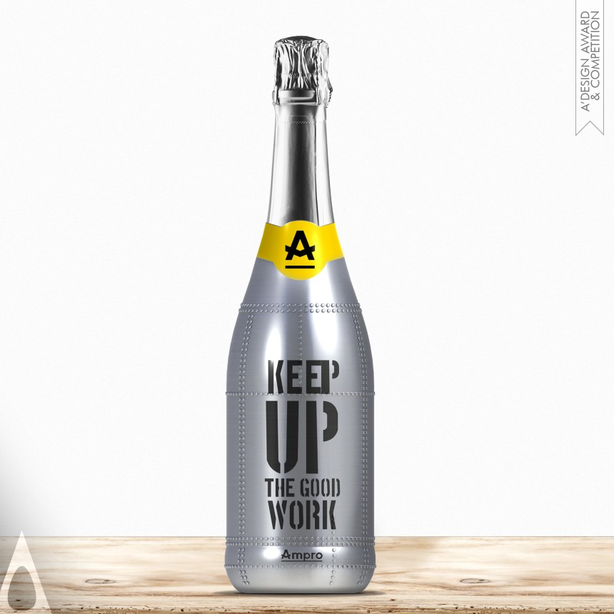 Silver Packaging Design Award Winner 2016 Selfpromo Champagne Bottle 