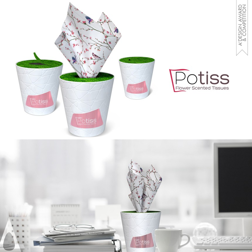 Silver Packaging Design Award Winner 2016 Potiss Paper Tissue Box Paper Tissue Box 