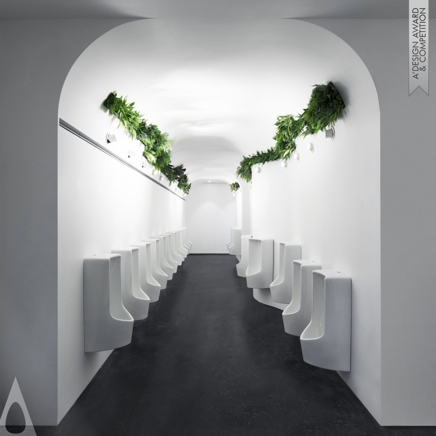 TaiKoo Hui Sustainable Washroom designed by Ida&Billy Architects