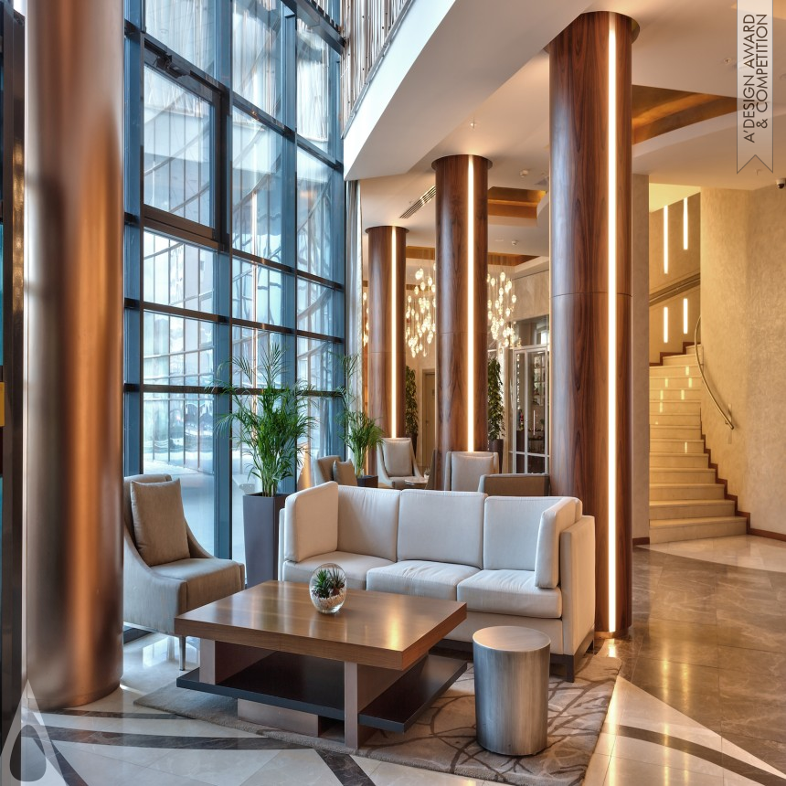 Renaissance Minsk Hotel Lobby designed by Arketipo Design