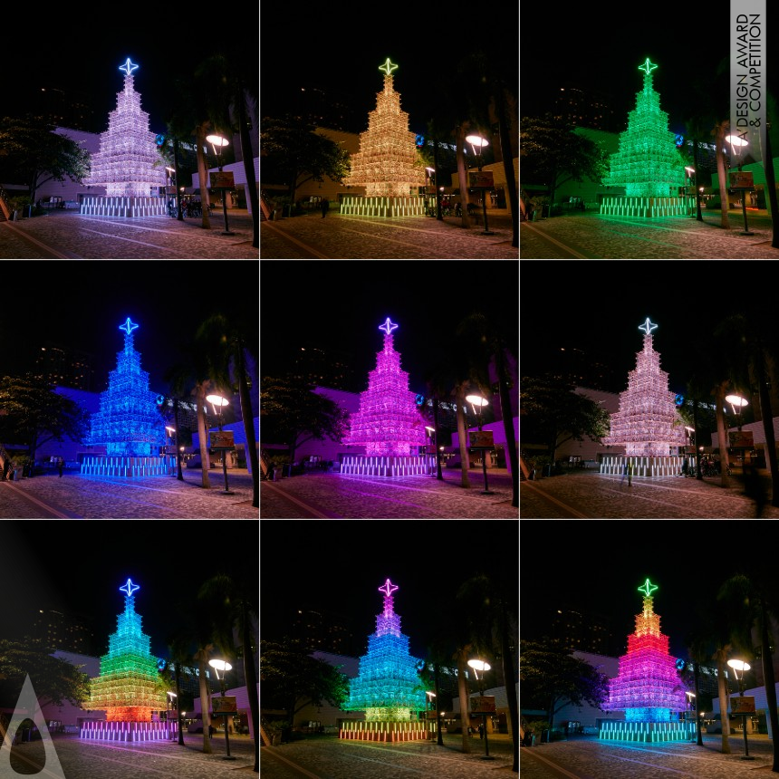 Hong Kong Christmas Tree 2015 designed by Siu Kwok Kin Stanley