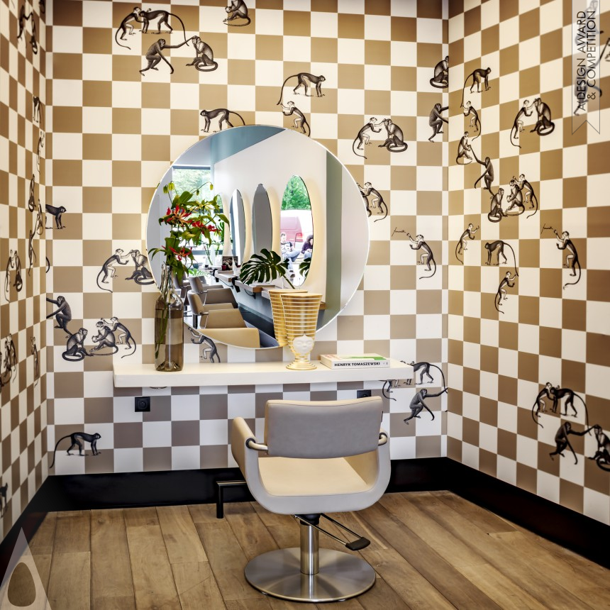 Hair Salon Reinvented - Bronze Interior Space and Exhibition Design Award Winner