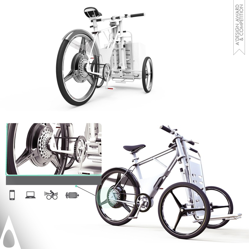 Cargob Urban Eco-Bicycle - Silver Vehicle, Mobility and Transportation Design Award Winner