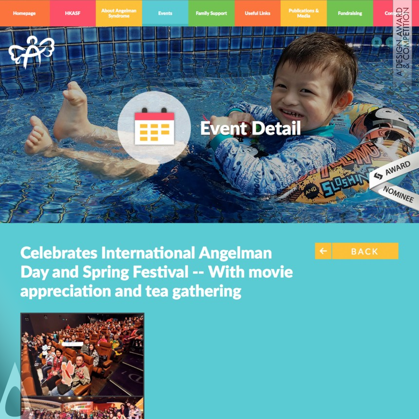 Hong Kong Angelman Syndrome Foundation designed by Cardinal Points Advertising Co., Ltd.