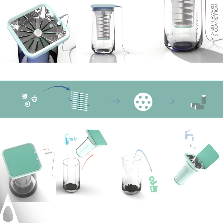 Ying-Yi Hsieh's Green Eater Food waste composting machine