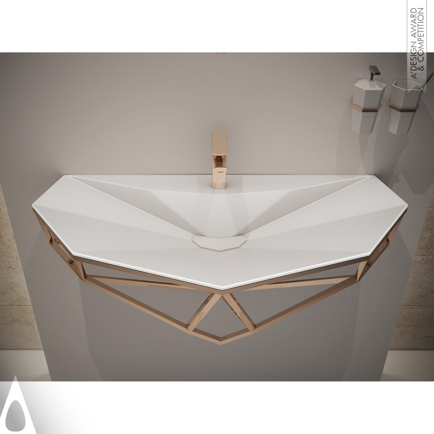 Bronze Bathroom Furniture and Sanitary Ware Design Award Winner 2017 Diamond Wall Mounted Sinks 