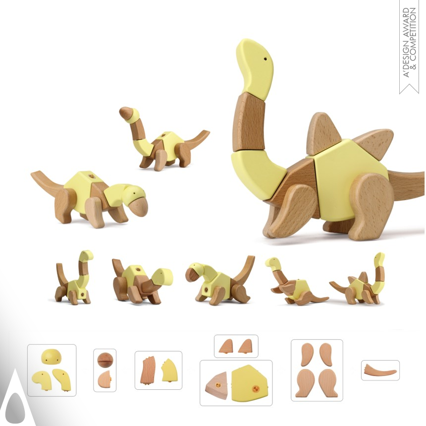 Sung Jang Laboratory's My Dino Series Modular wooden toy