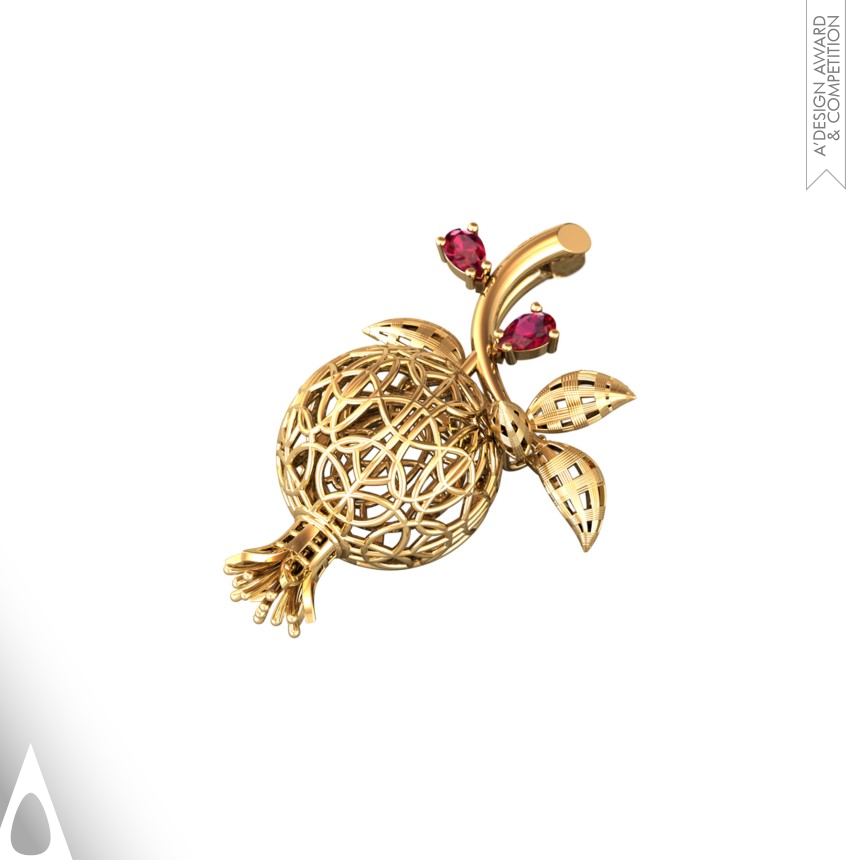 Ghazaleh Hajibabaiy's Yalda Multifunctional Brooch