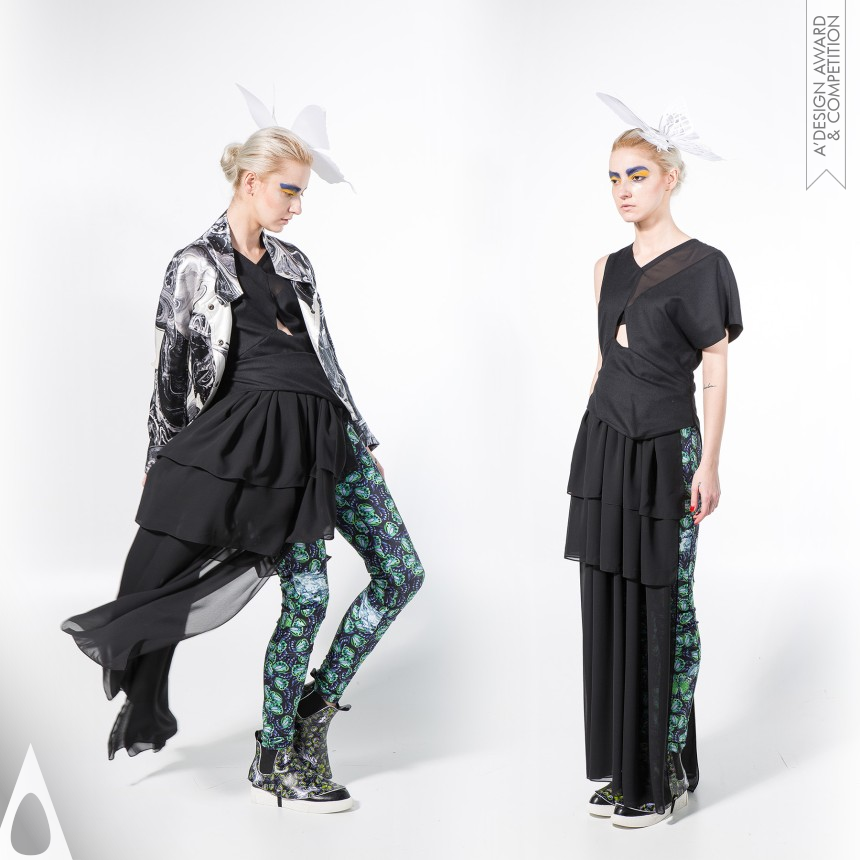 Silver Fashion, Apparel and Garment Design Award Winner 2017 Androgynous By Butterfly Lovers Womenswear Collection 