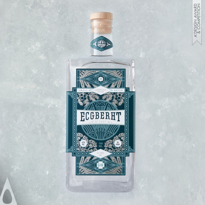 Ecgberht of Kent Gin - Golden Packaging Design Award Winner