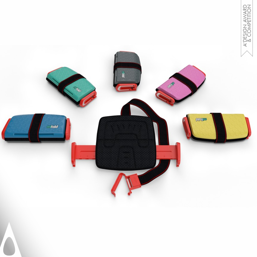 Tiko Product Design Studio's mifold® the Grab-and-Go Booster seat® Grab-and-Go Booster