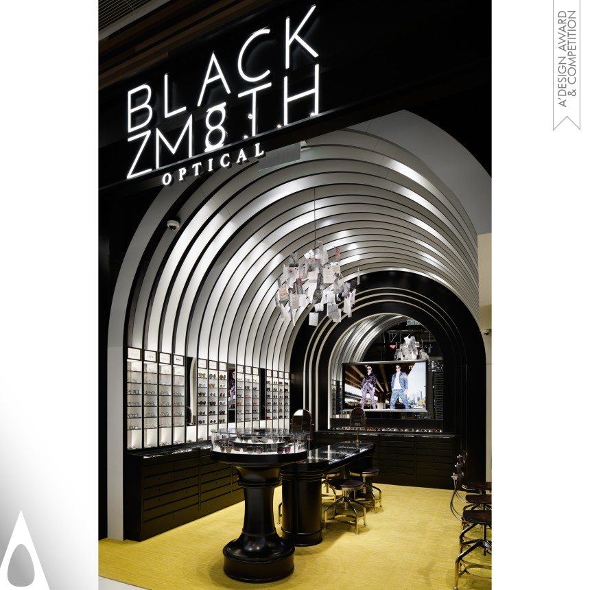 Golden Interior Space and Exhibition Design Award Winner 2017 Blackzmith Eyewear Shop 