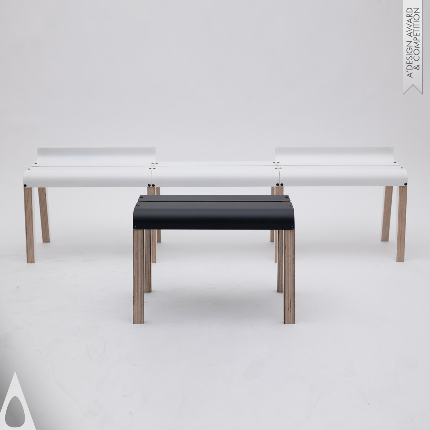 Silver Furniture Design Award Winner 2017 4six for SMV Bench 