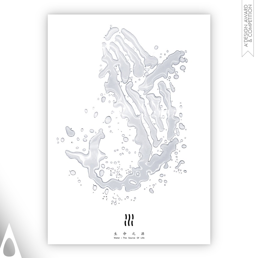 Silver Graphics, Illustration and Visual Communication Design Award Winner 2017 Water, The Source Of Life Poster 