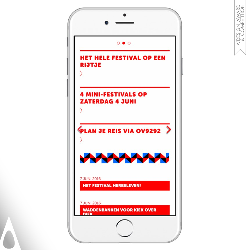 RTRN Branding and Activation's Festival Over de Vloed website Website