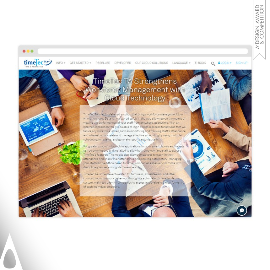 TimeTec Team's TimeTec Ta Fully responsive website