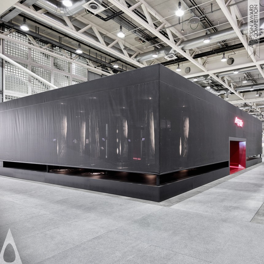 Silver Interior Space and Exhibition Design Award Winner 2017 Mystic Black Cube Exhibition Booth 