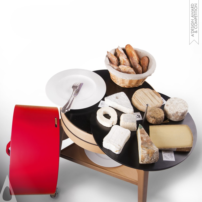 Golden Furniture Design Award Winner 2017 Coq Chilled cheese trolley 