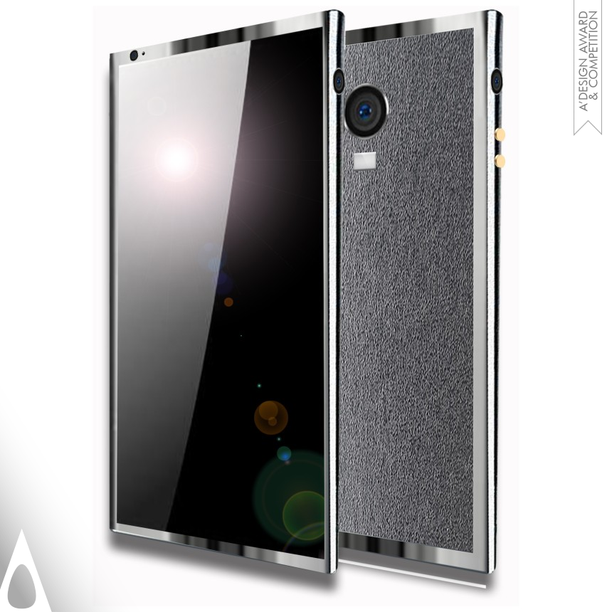 Iron Digital and Electronic Device Design Award Winner 2017 Qemfor Phone with 4 cameras on four sides 