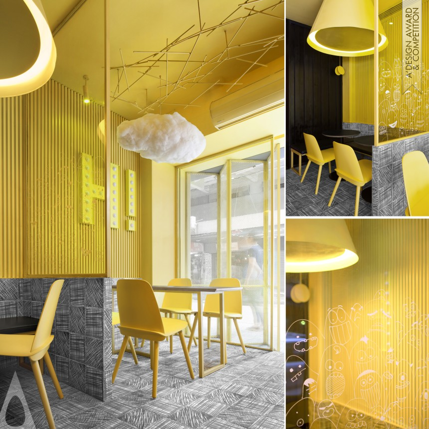 Hi Pop Tea Concept Store designed by Xiejin Chen & Wei Wen