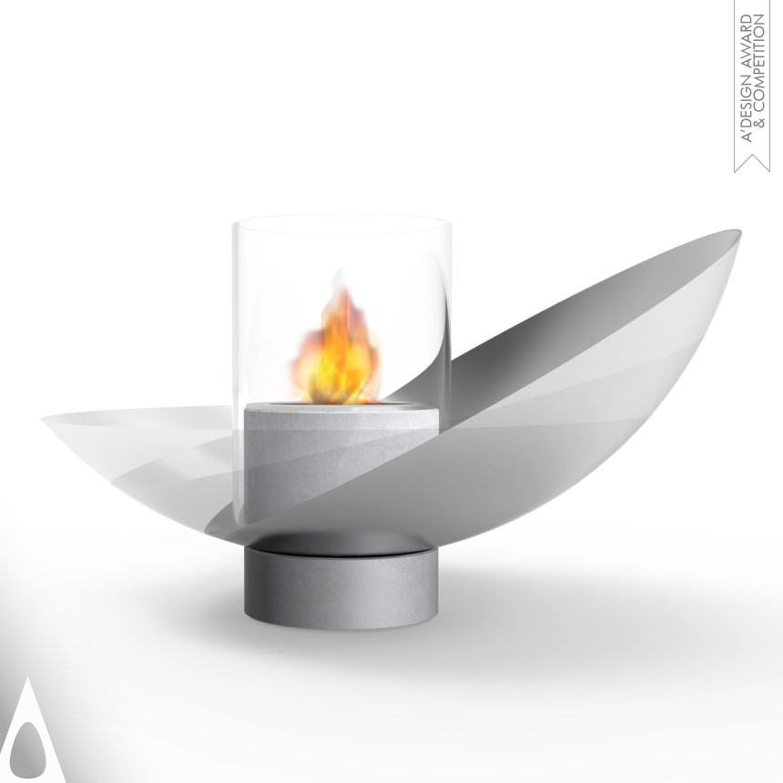 Iron Furniture Design Award Winner 2017 Piro Bioethanol fireplace 